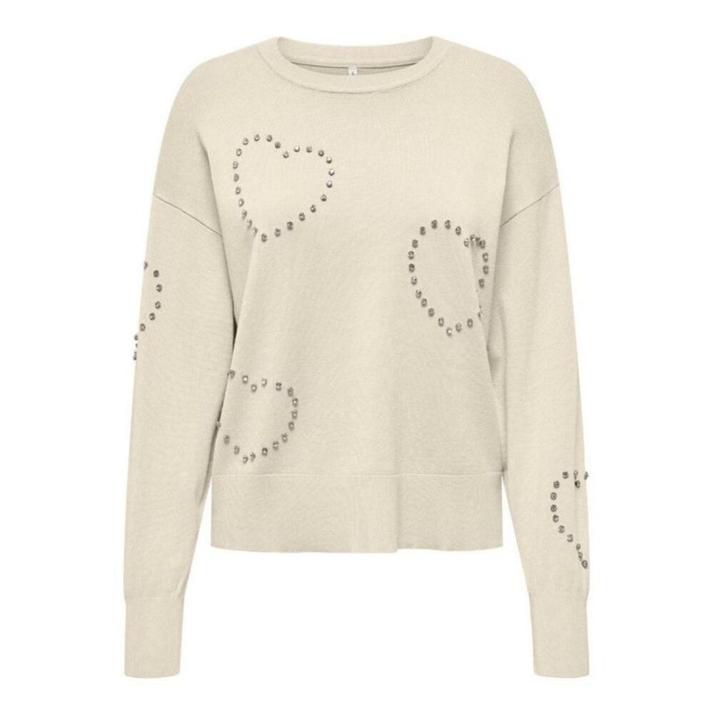 Only Cream Viscose Women's Sweatshirt